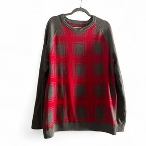 MOSSIMO Supply Red and Gray Crewneck Sweater Size XL/TG